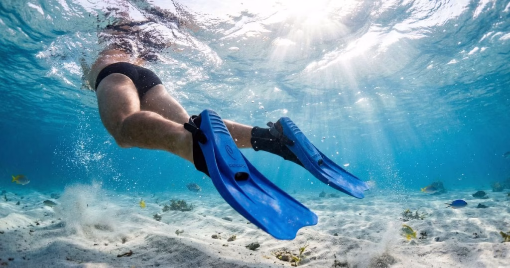 best fins for bodysurfing underwater shot